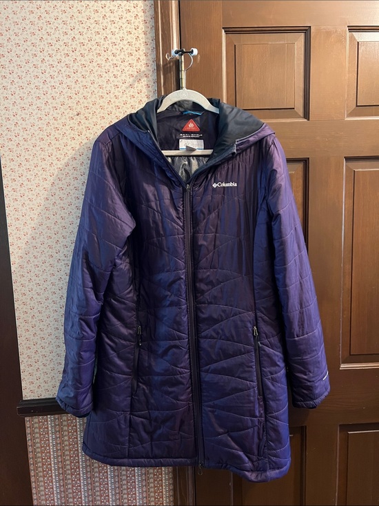 Columbia Jackets & Blazers - Columbia Women's Deep Purple Quilted Hooded Puffer Coat